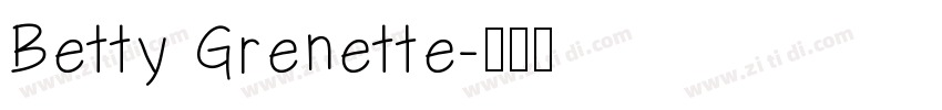 Betty Grenette字体转换